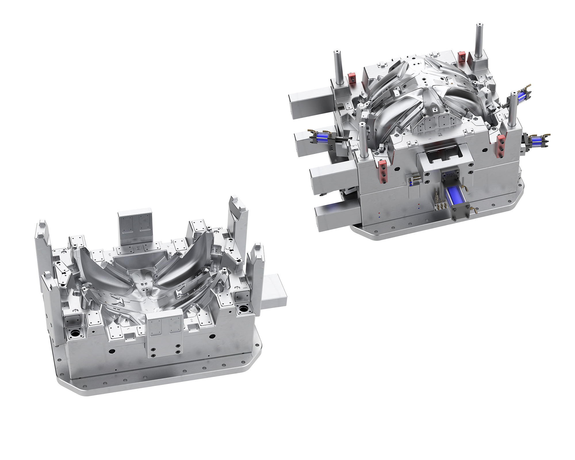 Headlight dual color mask